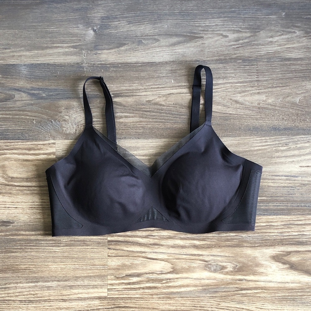 Honeylove Crossover Bra Bralette Black Large
